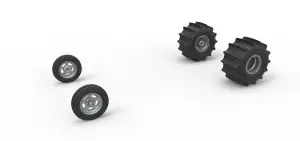 Wheel set of Dirt Dragster Scale 1:25