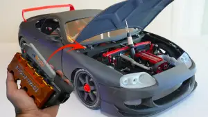8th scale supra with 2 cylinder engine project
