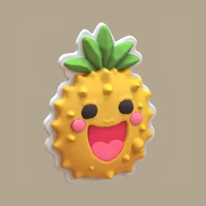 cute spiky jackfruit fridge magnets