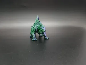 Crystal Emerald Dragon Miniature - DnD RPG Fantasy