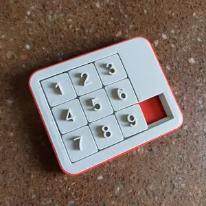 cool fidget toy puzzle 9 sliding pieces print in place