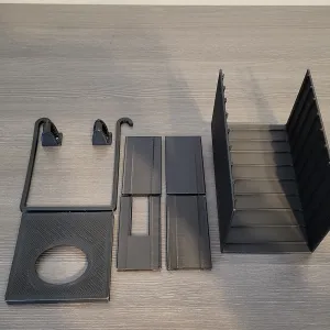 3D Printed Under Desk Cable Management Tray by baileyonprint