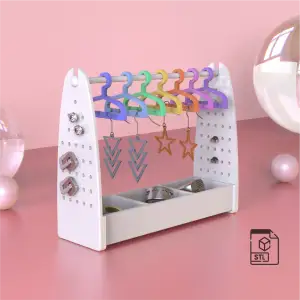 3D Earring Stand, Concept Jewelry Stand,Miniature Cute Stand