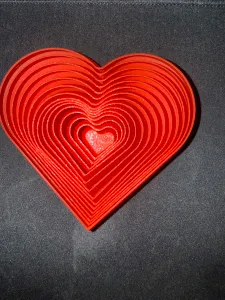 Parametric Layered Heart – Premium Fidget 3D Print