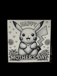 Happy Mother's Day Pikachu v7 Hueforge 200x200