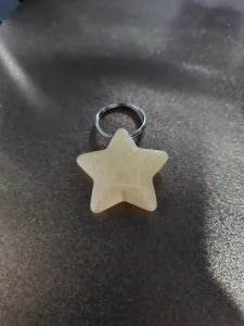 Chibi Mario Lucky Star Keyring