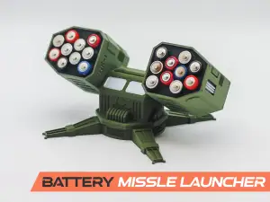 Battery Holder - Missile Launcher