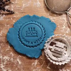 Happy Birthday Cake Cookie & Clay Cutter