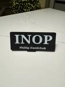 Aviation INOP Desk Plate