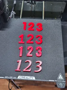 3D Printable Numbers Set (0-9) - 7 Font Styles
