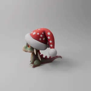 Winter Baby Dragon with big eyes