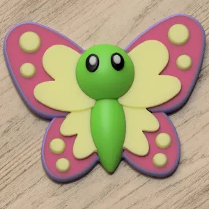 A cute little spring butterfly for sensory play