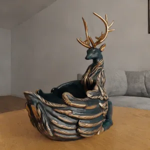 deer planter - vase - garden urn - candy dish - candle holde