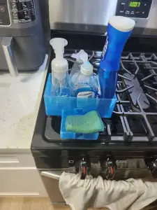 soap bottle and sponge