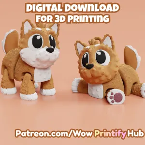 Articulated yorkshire terrier dog