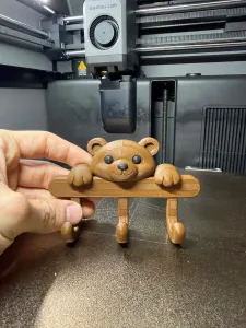 Cute Bear Wall Hook – Kids Room Organizer