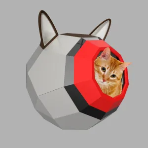 Low Poly Geometry Cat Cave Cat House cat kennel