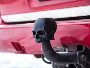 Skull tow hitch cover