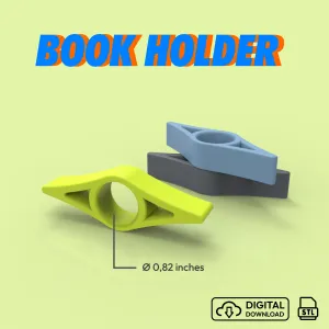 Book Page Holder, BookMark 3D STL File, Comfortable Reading