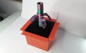 Desk plant container