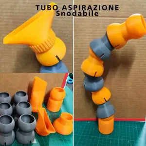 Tubo snodabile per aspirazione