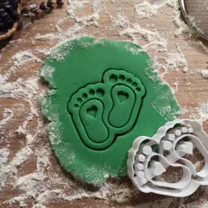 Baby Foot/Feet Cookie & Clay Cutter, Baby Shower Happiness