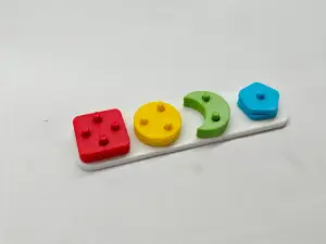 Children's visual color recognition toy, assemble