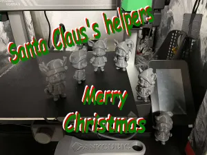 Santa Claus's helpers for Christmas