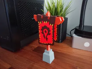 Modern WoW Horde Battleground Banner