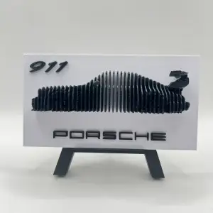 Porsche 911 3d frame art