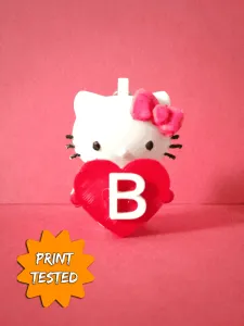 valentine hello kitty keychain