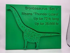Dino Puzzle - Brontosaurus - Set C