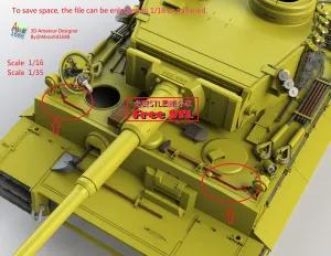 Tiger Tank Early Production For Bosh Light Pipel.(STL-16-35)