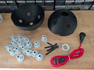 # 3D Printed Sea Mine Lamp (Ø 300 mm) cool home decoration !