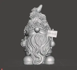 welcome gnome and butterfly