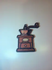 Flexi Vintage Coffee Grinder Bag Charm/Keychain