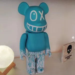 BearBrick Kaws Articulated mashup supreme