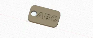 Dog tag keychain