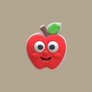 Apple fridge magnets