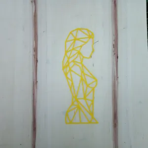 Woman Wall Art Low Poly