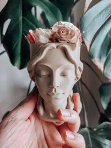Muse Planter – Artistic Female Bust Flower Pot