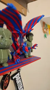 Dragon through shelf
