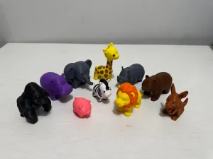 Cute mini zoo animal collection