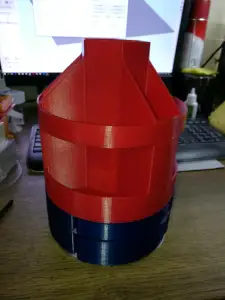A stand for stationery.