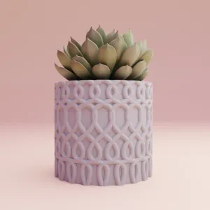decorative planter pot "curvy" for home