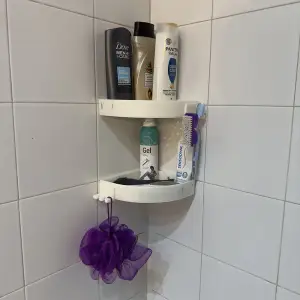 CORNER BATHROOM SHELF