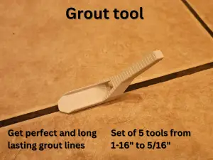 GROUT COMPACTING AND FINISHING TOOL