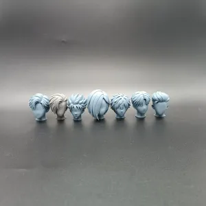 Kitbash Custom Male Anime Hair Pack - 6 Modular Hairstyle