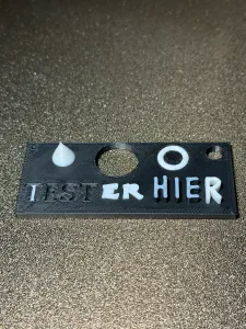Testdruck Platte