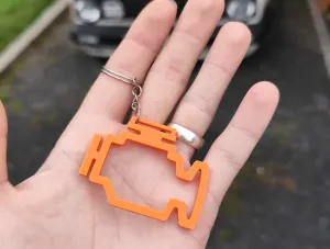 Check engine keychain